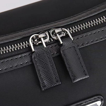 Modern Refined Nylon Top Handle Bag