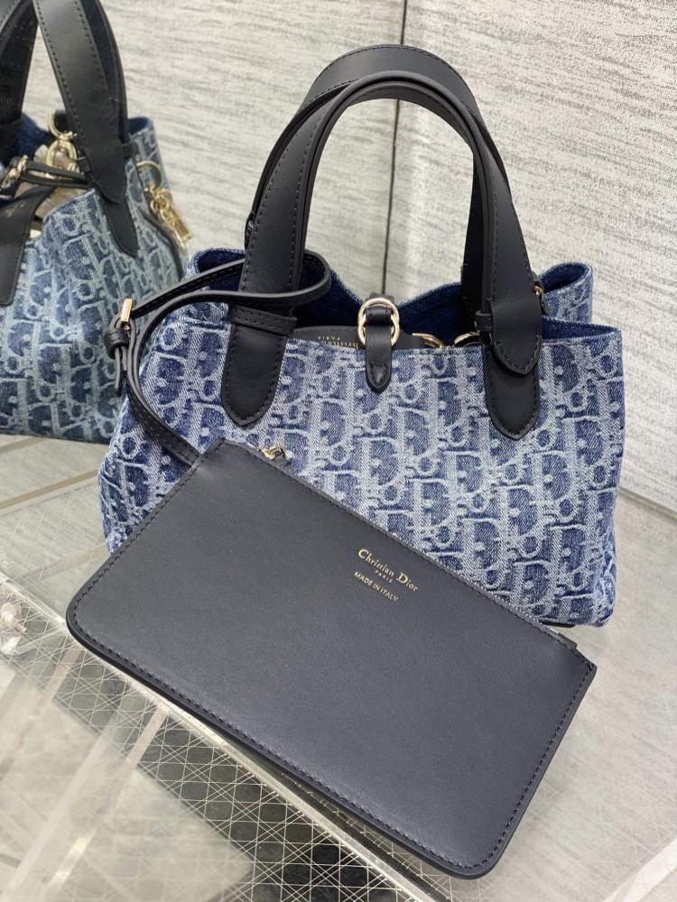 Alma Denim Top Handle Bag