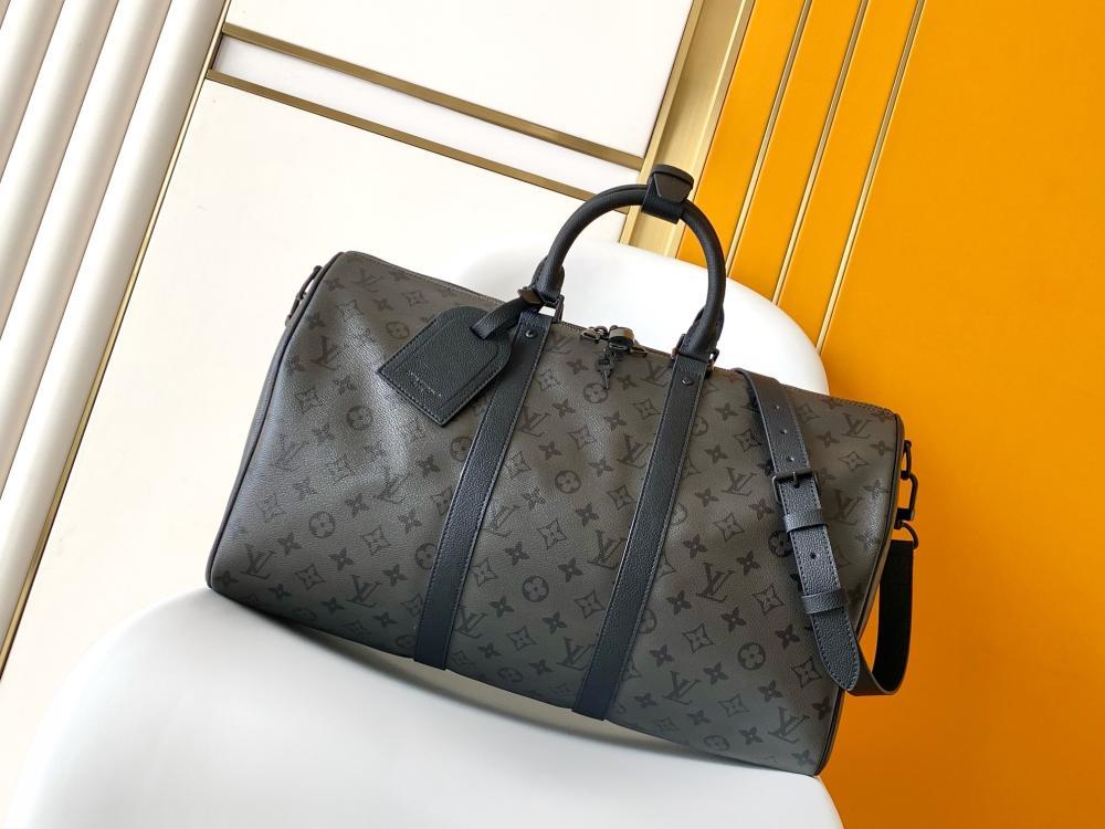 Monogram Leather Travel Bag