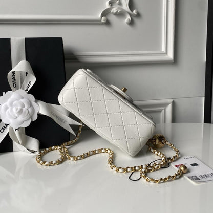 Gold Top Handle Bag