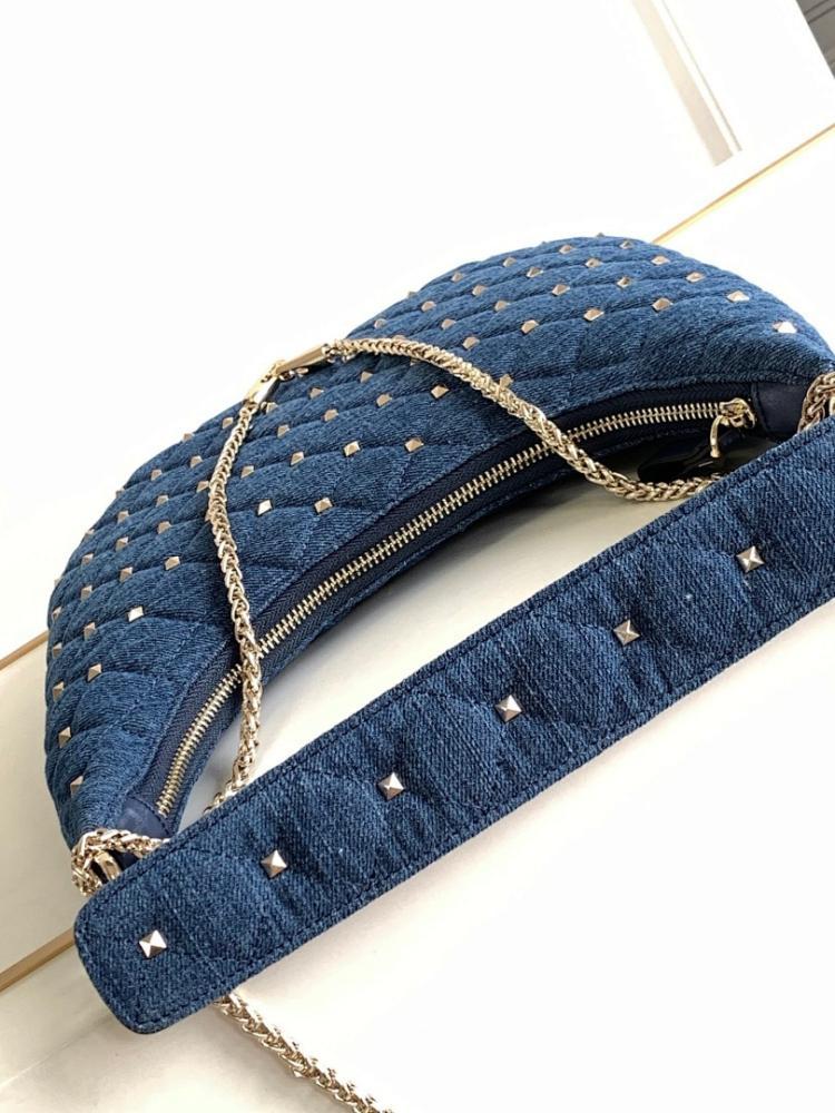 Classic Italian-Inspired Embroidered Lambskin Crossbody Bag