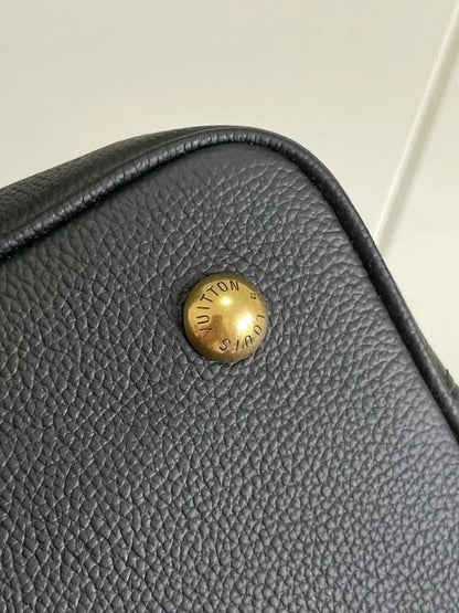 Luxury Refined Monogram Leather Bucket Bag