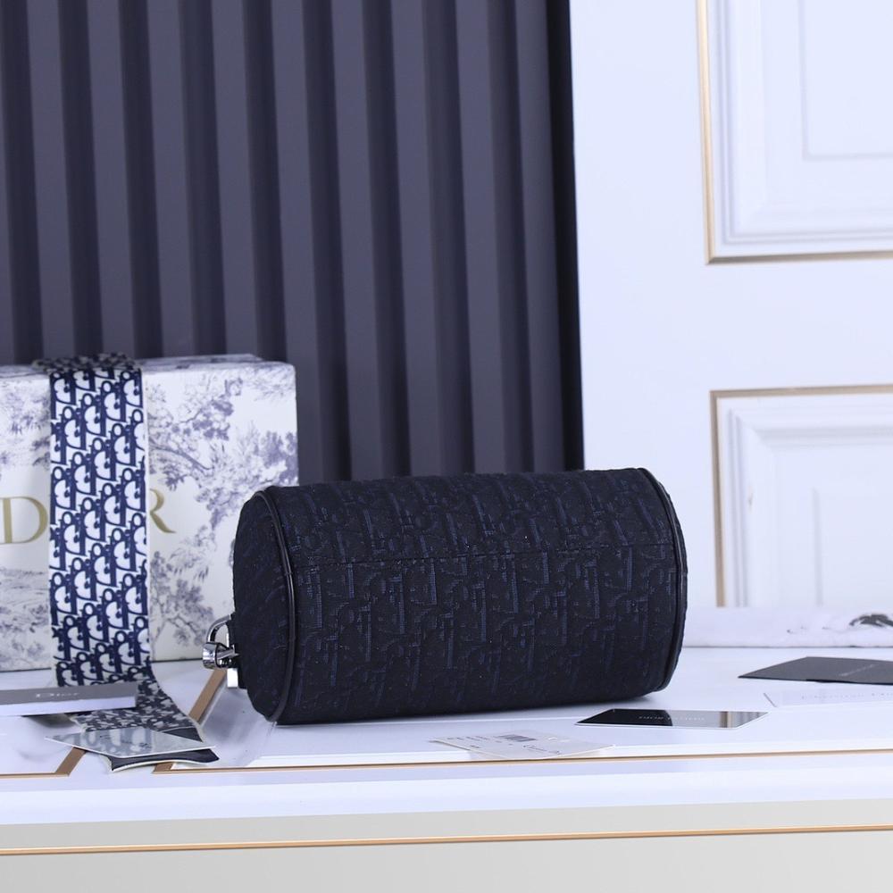 Modern Black Printed Calfskin Shoulder Bag – Special Edition
