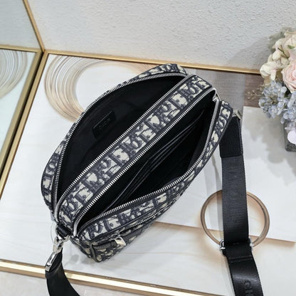 Stylish Black Printed Calfskin Shoulder Bag – Special Edition