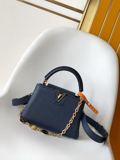 Leather Top Handle Bag