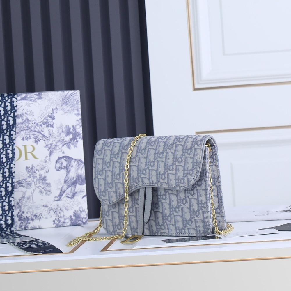 Stylish Premium Blue Calfskin Shoulder Bag