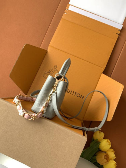 Gold Top Handle Bag