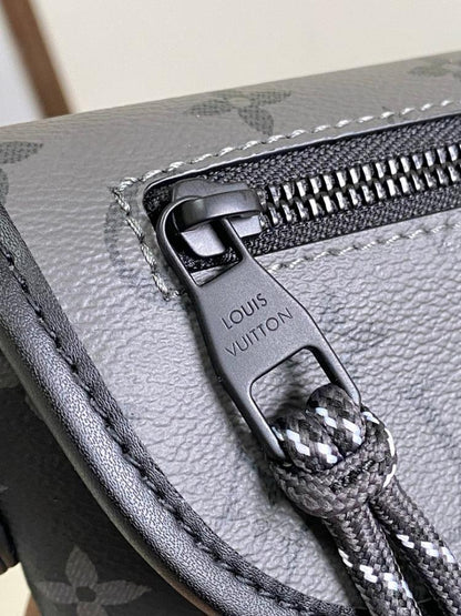Modern Italian-Inspired Silver Canvas Top Handle Bag