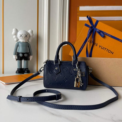 Speedy Monogram Leather Shoulder Bag