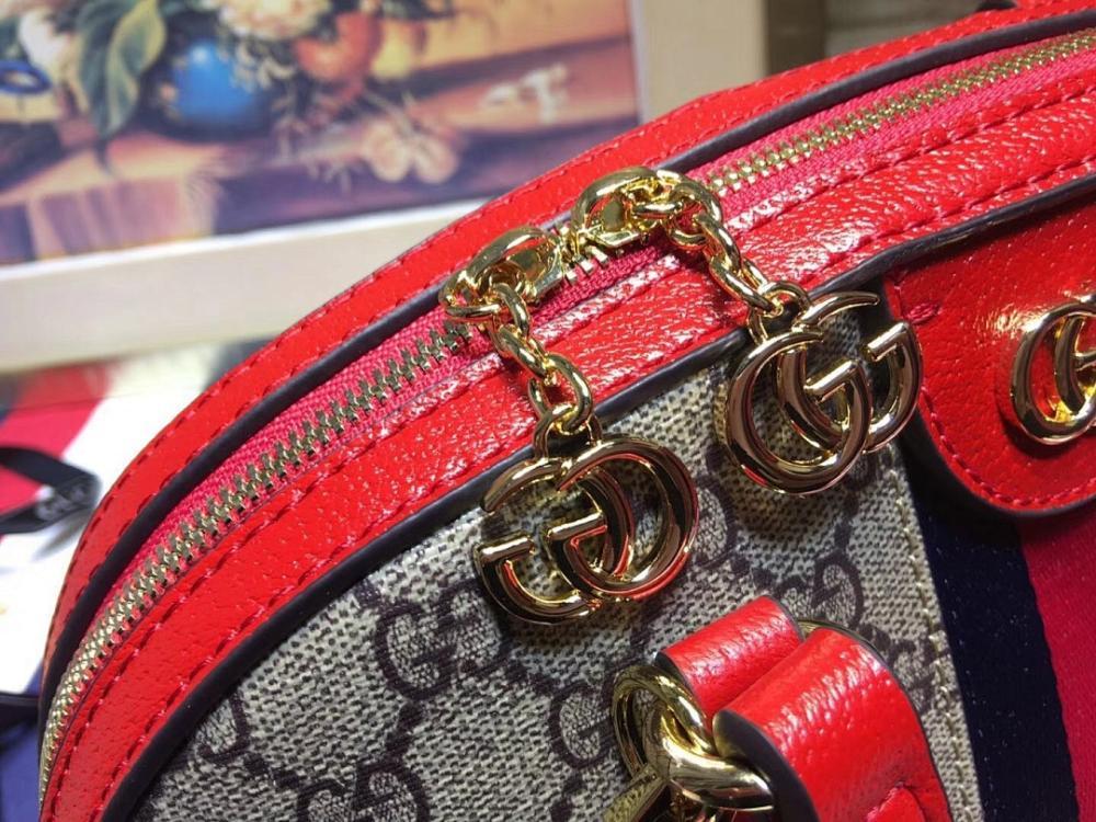 Ophidia Red Shoulder Bag