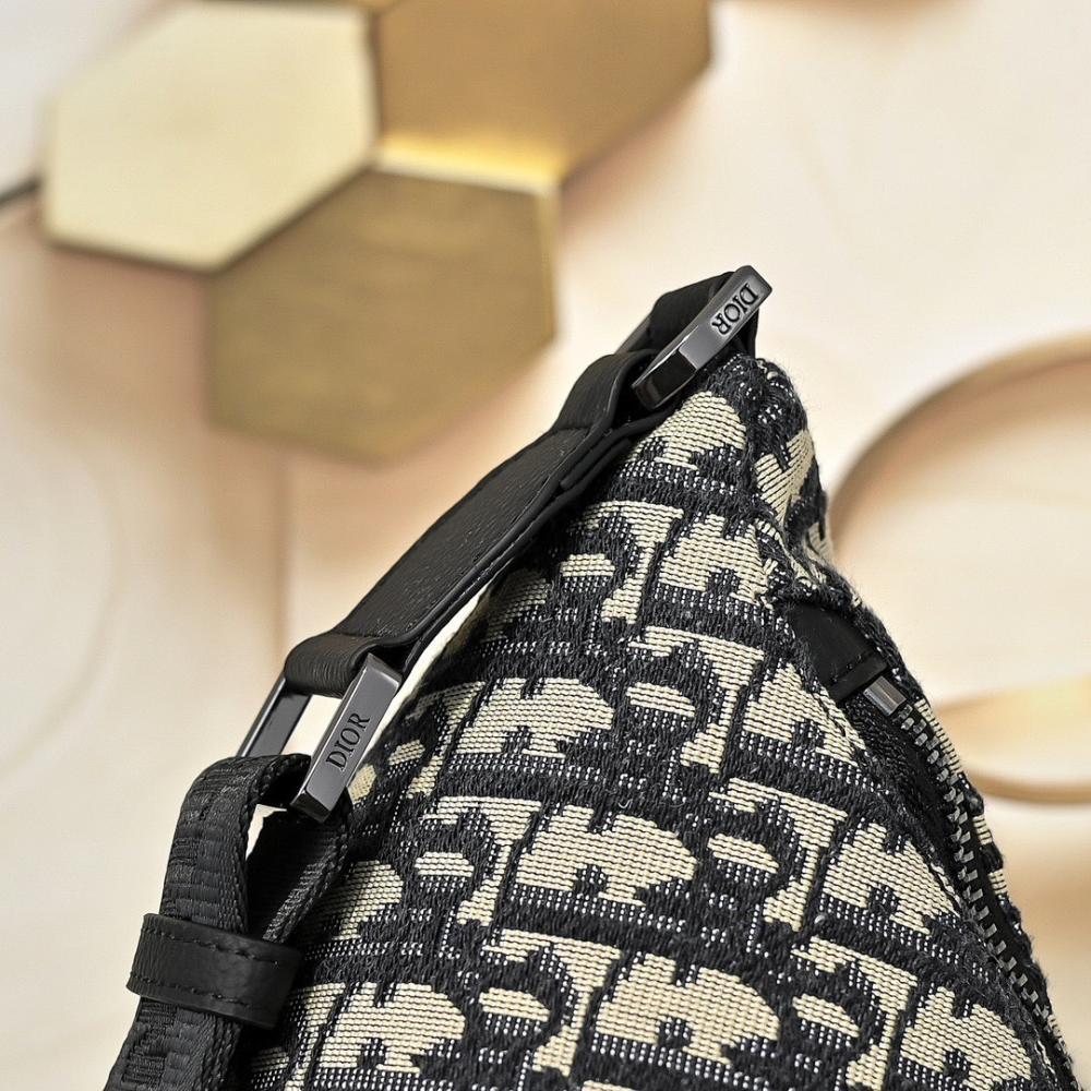 Modern Elegant Black Printed Leather Bag