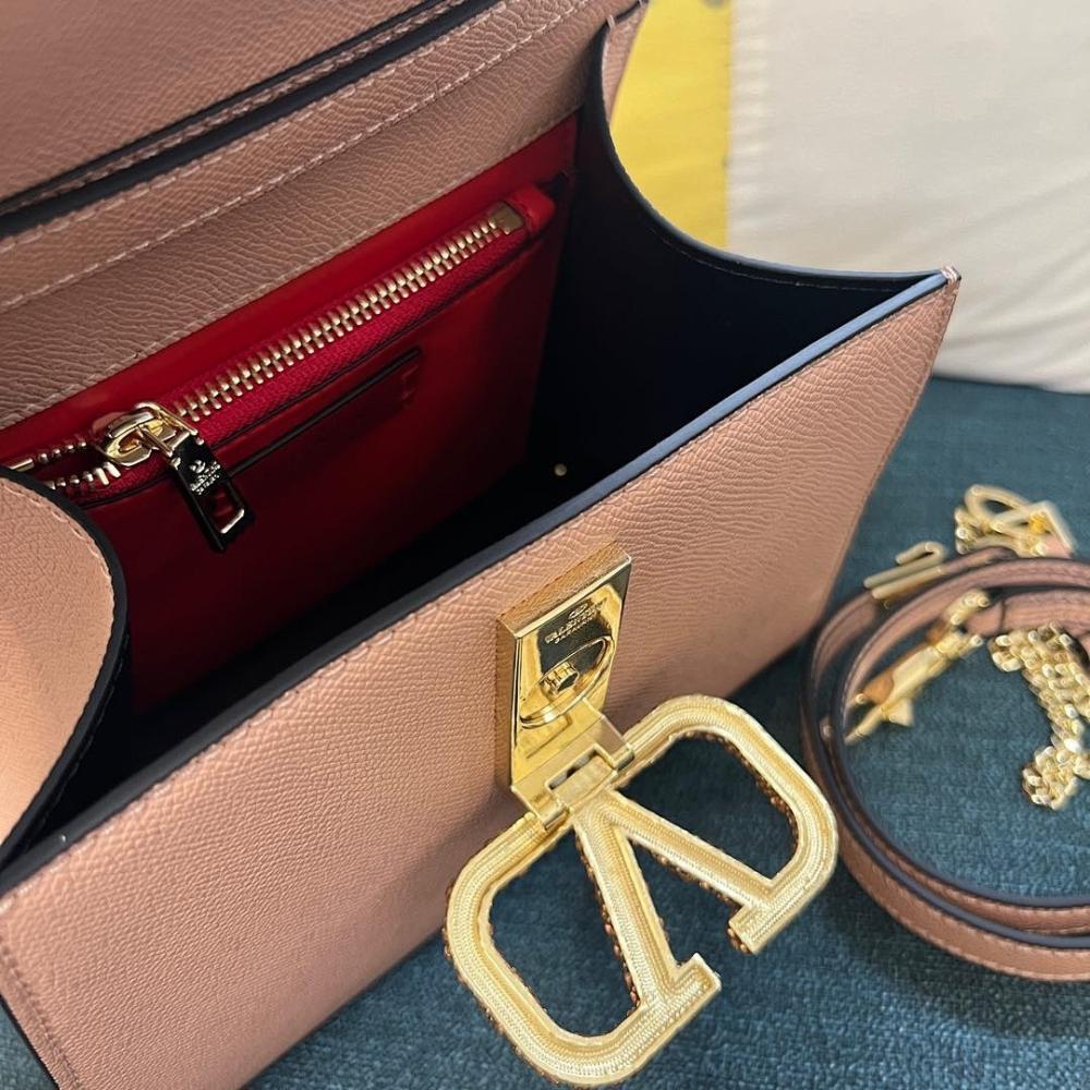 Luxury Stylish Crystal-Embellished Calfskin Shoulder Bag
