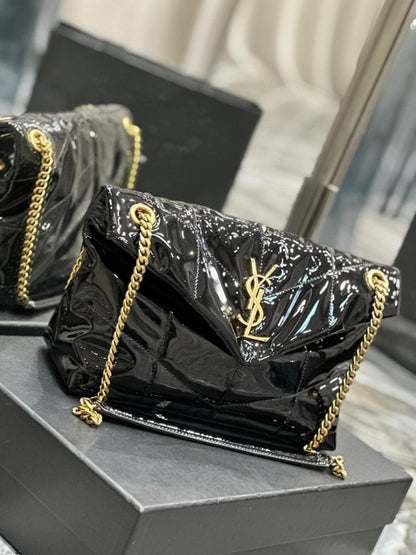 Classic Gold Quilted Leather Shoulder Bag – Special Edition
