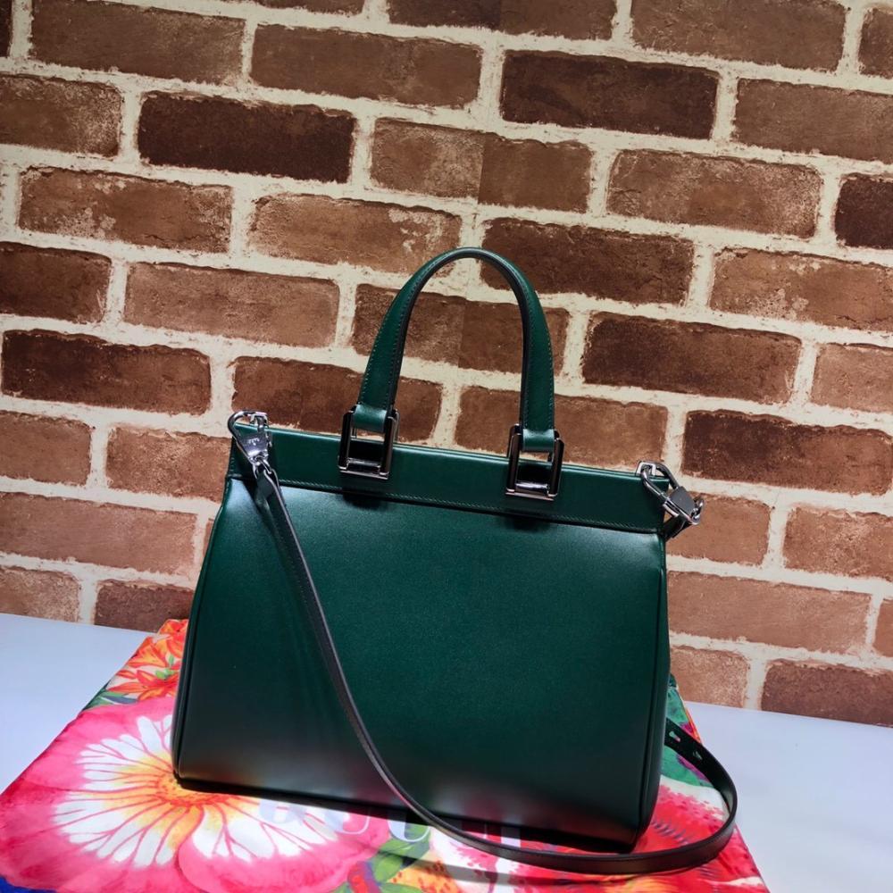 Embroidered Top Handle Bag