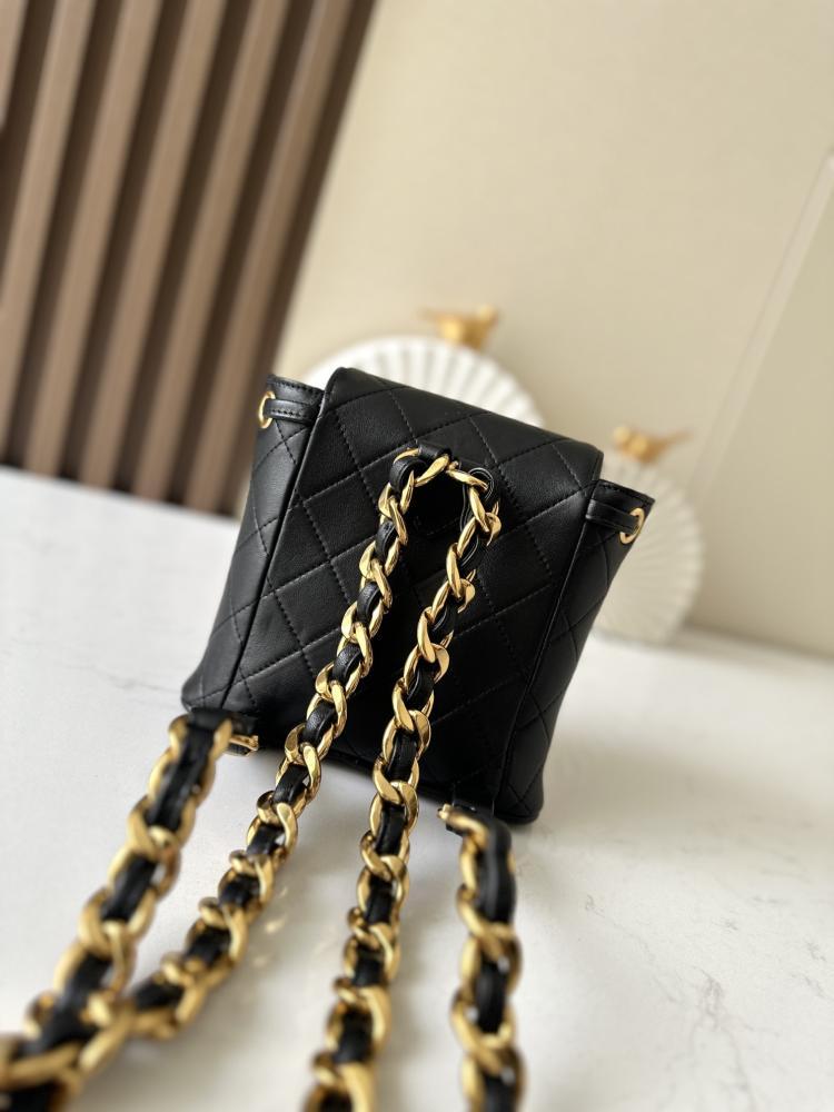 Classic Embroidered Leather Backpack