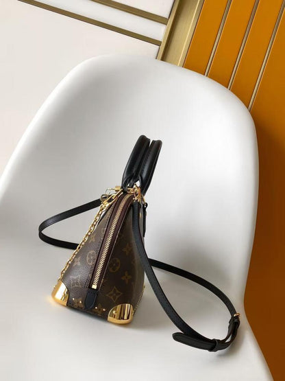 Leather Top Handle Bag