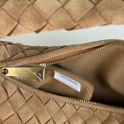 Jodie Woven Suede Shoulder Bag