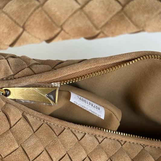 Jodie Woven Suede Shoulder Bag