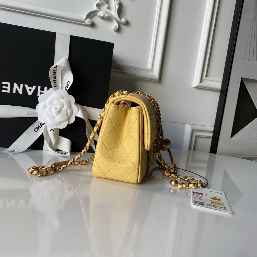 Gold Top Handle Bag