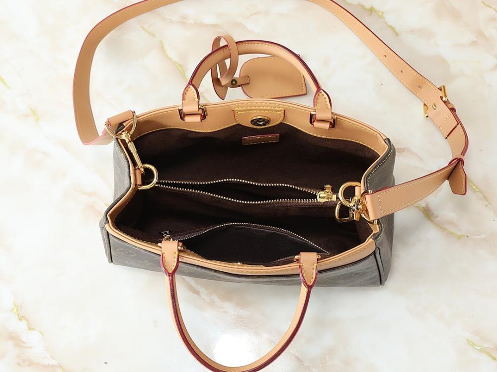 Modern Refined Gold Monogram Leather Shoulder Bag