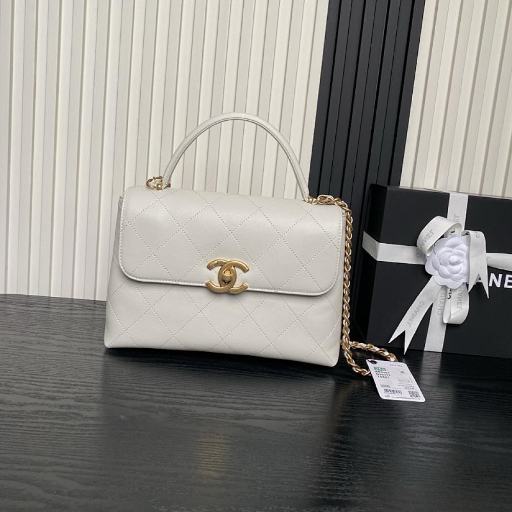 Calfskin Top Handle Bag