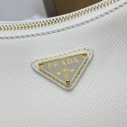 Saffiano Leather Hobo Bag