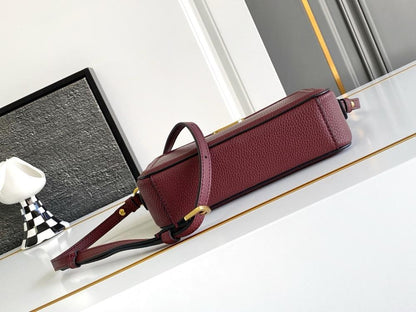 Stylish Refined Leather Crossbody Bag