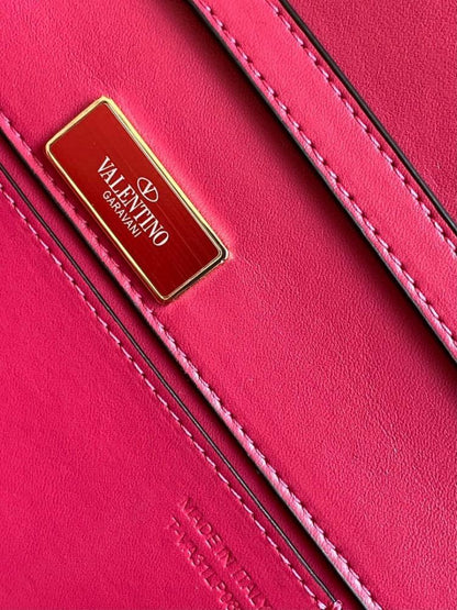Classic Modern Embroidered Lambskin Shoulder Bag