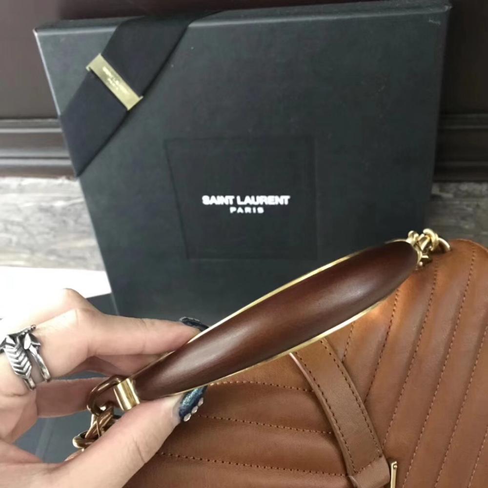 Classic Leather Top Handle Bag