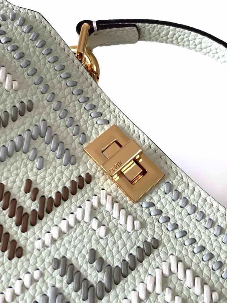 Embroidered Calfskin Top Handle Bag