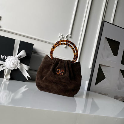 Suede Bucket Bag