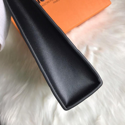 Stylish Premium Black Canvas Crossbody Bag
