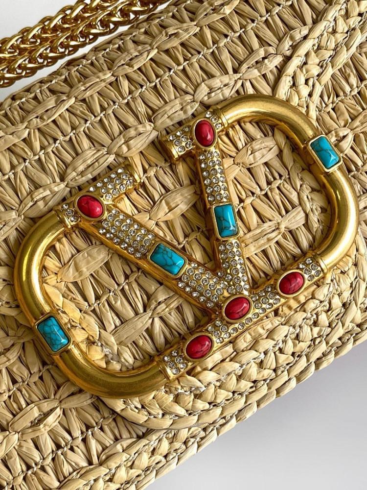 Stylish Premium Raffia Crossbody Bag