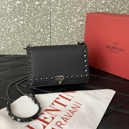 Studded Leather Crossbody Bag
