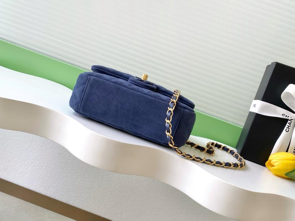 Classic Gold Leather Shoulder Bag