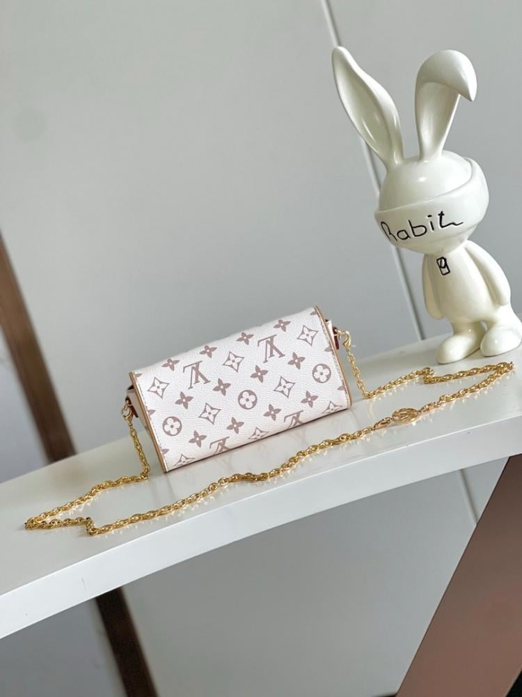 Modern Refined Monogram Leather Crossbody Bag