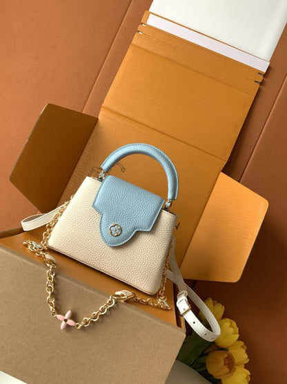 Leather Top Handle Bag