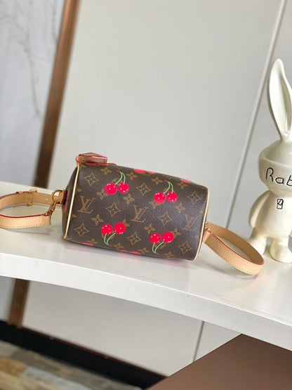 Speedy Bandouliere Monogram Leather Shoulder Bag