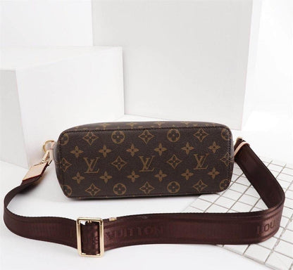 Boite Chapeau Monogram Leather Shoulder Bag