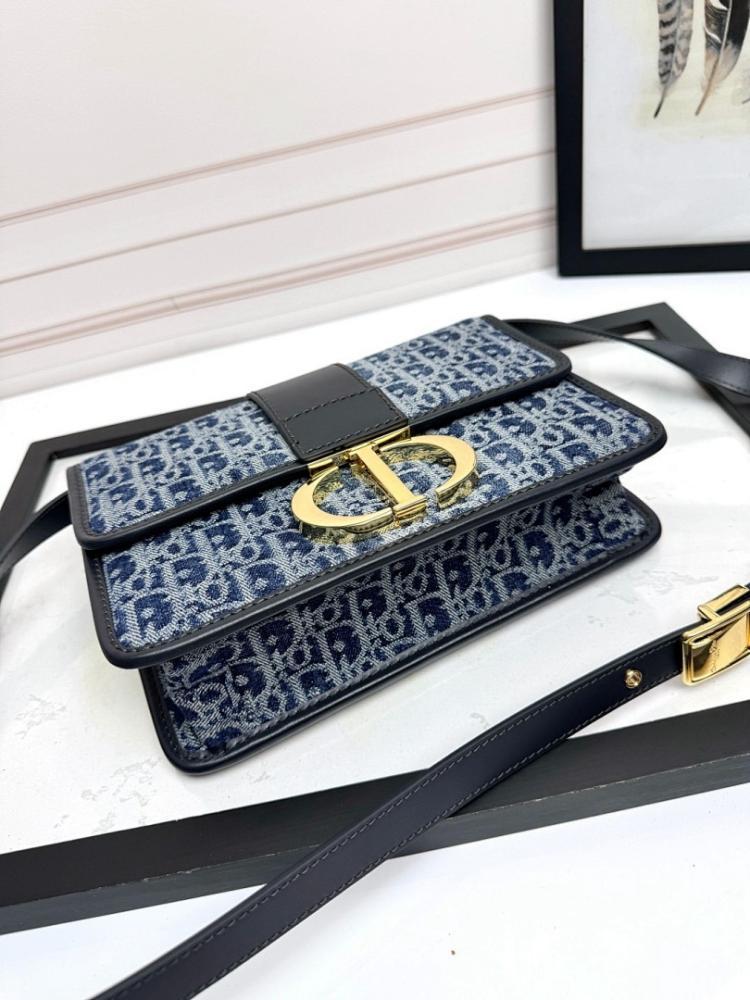 Luxury Stylish Blue Calfskin Shoulder Bag