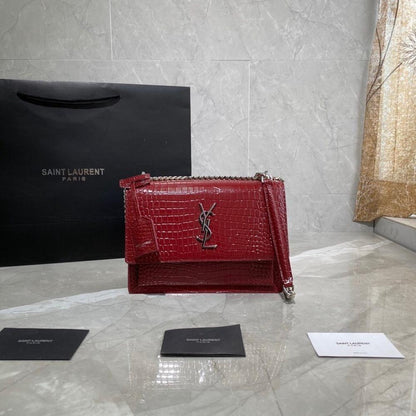 Luxury Refined Leather Top Handle Bag