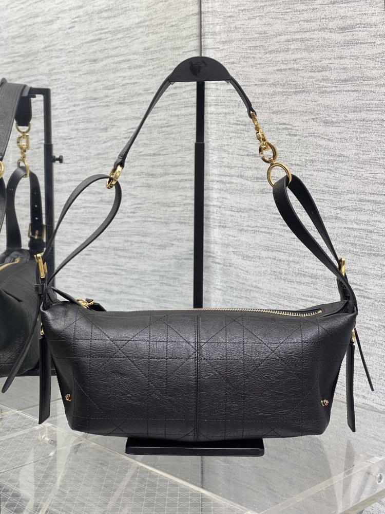 Alma Gold Leather Hobo Bag