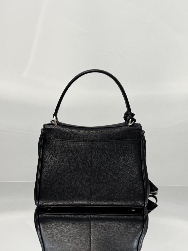 Leather Top Handle Bag