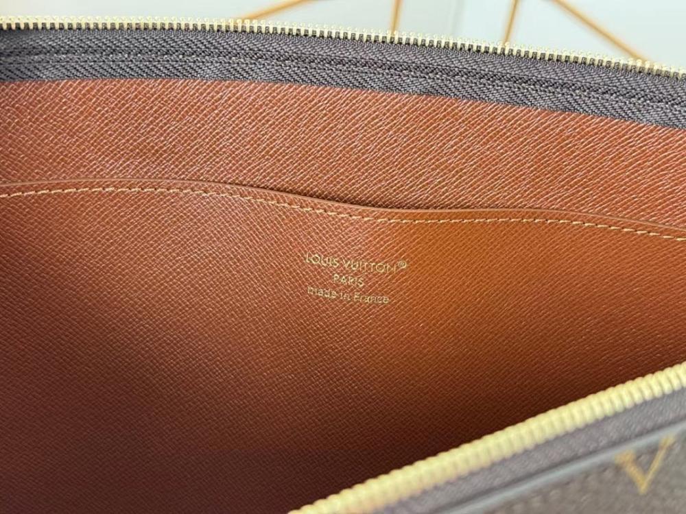 Alma Gold Monogram Travel Bag