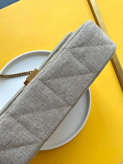 Modern Elegant Quilted Lambskin Shoulder Bag