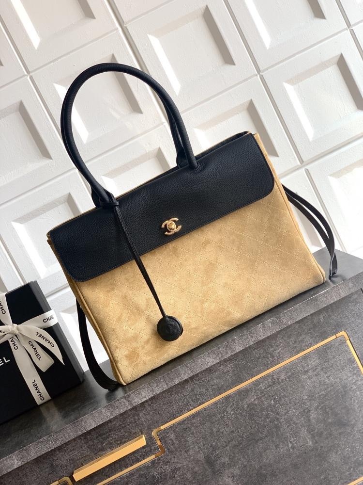Suede Top Handle Bag
