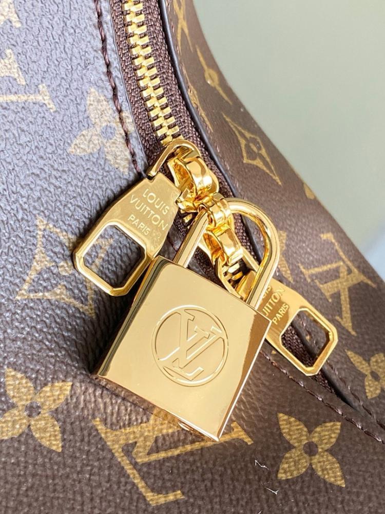 Modern Italian-Inspired Monogram Calfskin Top Handle Bag