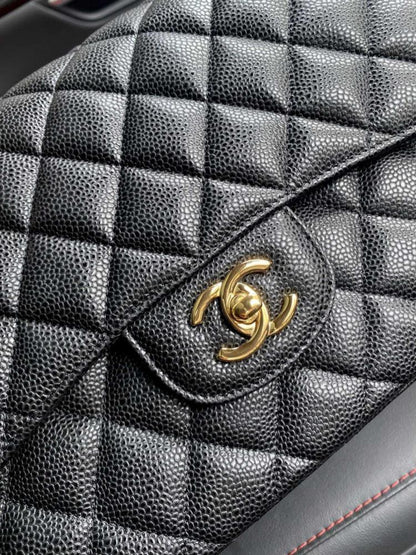 Gold Leather Top Handle Bag
