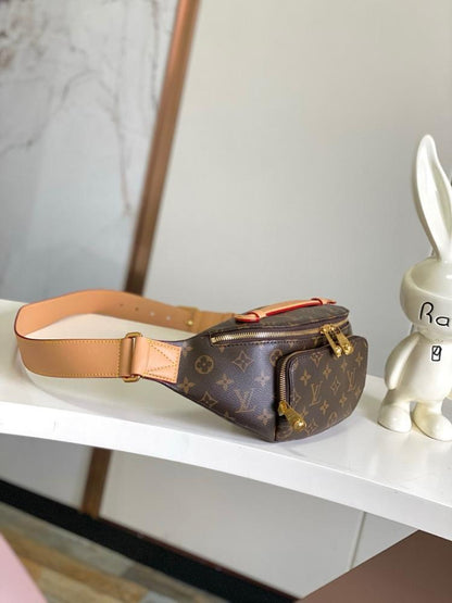 Italian-Inspired Elegant Monogram Leather Bag