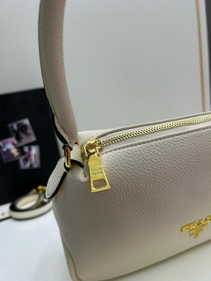 Classic Modern Leather Top Handle Bag